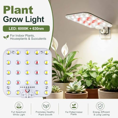 Wall Mounted Grow Light for Indoor Plants, Full Spectrum, 2-Pack - Image 2