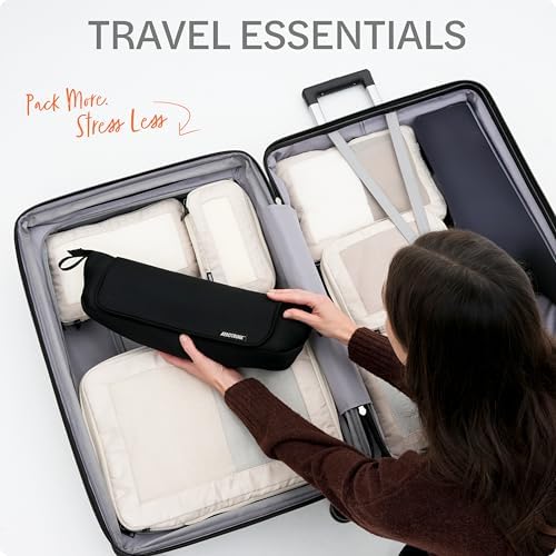 Aerotrunk Hair Tools Organizer & Travel Bag with Heat Resistant Mat, Black - Image 5