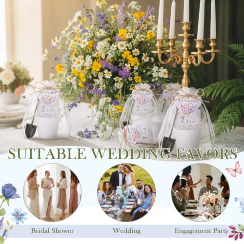 24 Sets Let Love Grow Seed Packets Wedding Favors Seed Card Sets - Image 5