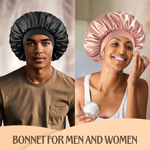 VarCozy Satin Bonnet for Sleeping, Double Layer Hair Bonnets for Women - Image 6
