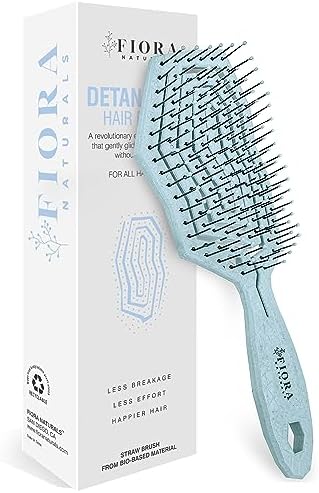 Fiora Naturals Detangling Hair Brush for Women, Detangler Hair Brush, Blue by FioraNaturals
