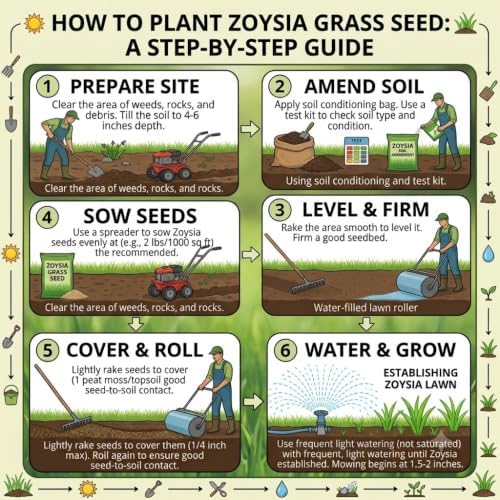50,000 Zoysia Emerald Grass Seeds for Lawn, Zoysia Grass Seeds - Image 3