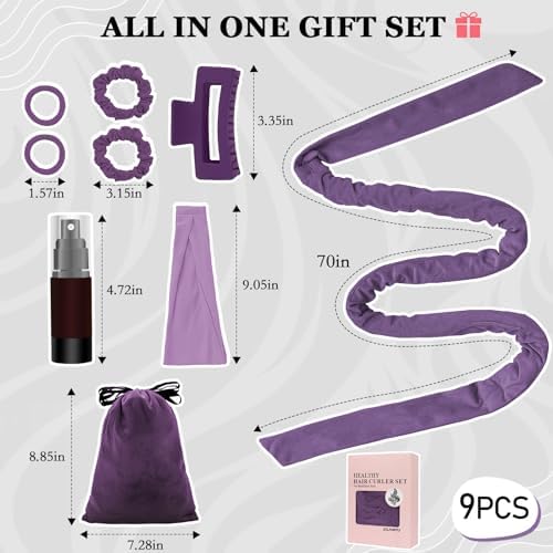 ZILAMPU Heatless Curls Overnight Long Hair No Heat Hair Curlers to Sleep In - Image 5