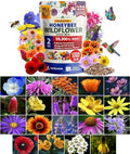 HOME GROWN 19 Wildflower Variety Mix 59,300+ Flower Seeds 2 oz by HOMEGROWN