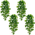 BLEUM CADE Fake Hanging Plants, 4pcs Artificial Pothos Vines Faux Plants Greenery for Wall Home Living Room Office Indoor Outdoor Decor (No Baskets) by BLEUMCADE