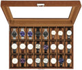 Uten Watch Box 24 Slot, PU Leather Watch Display Case with Lock by UTENHOMEGOODSCENTER