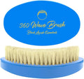 360 Wave Brush, Soft, Build Deeper Waves & Hard Boar Bristle, Curved Design, Black Lavish Essentials Signature (Soft Brush, Sky Blue) by BlackLavishEssentials