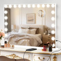 Moonee Vanity Mirror with Lights, Hollywood Lighted Makeup Mirror with 23 Dimmable Bulbs and 10X Magnification, 3 Colors Modes, Light Up Mirror, Gifts for Women, Girls,Dorm Room Essentials（44" x 30"） by Moonee