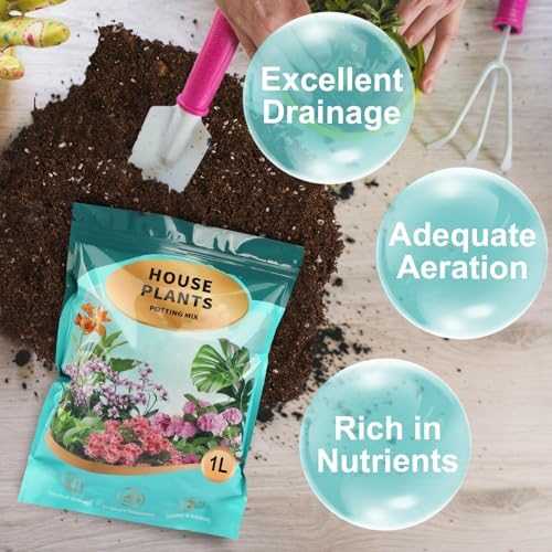 Potting Soil Mix 10qt for Indoor Plants, Organic Houseplant Soil Well Draining Dirt Ready to Use, Fit for House Plant Like Pothos, Philodendron, Monstera, African Violet - Image 4