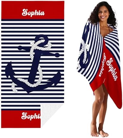 JML Personalized Beach Towel with Name, Microfiber, 30 x 60 in - Image 3