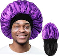 Bonnet for Men Satin Hair Bonnet for Sleeping Women Silk Hair Sleep Cap by Himoswis