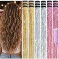 Hair Tinsel Clip in Pack of 18 Pcs Hair Accessories for Party Gatherings by Uikreo-Designtoyourbeauty