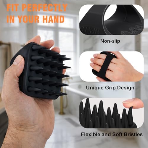 YEALIR Silicone Scalp Scrubber, Shampoo Brush for Dandruff & Build Up - Image 5