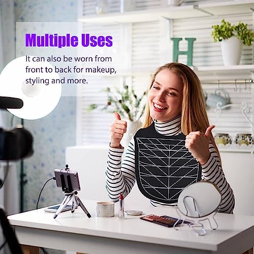 Hair Dye Collar, Salon Hairdressing Hair Cutting Cape, Styling and Hair Cutting Salon Supplies, Waterproof Silicone Neck Guard, Perfect for Home and Professional Hair Coloring (Black) - Image 4