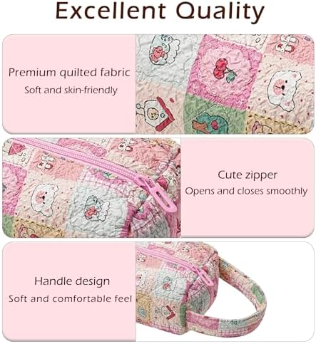 RSRSLEII Quilted Hair Tools Travel Bag with Checks, Portable&Foldable - Image 4