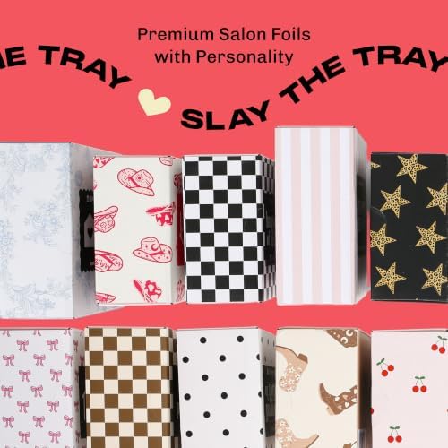 House of Foils Cute 5x11 Hair Foils (Dots & Bows, 1000 Count) - Image 6