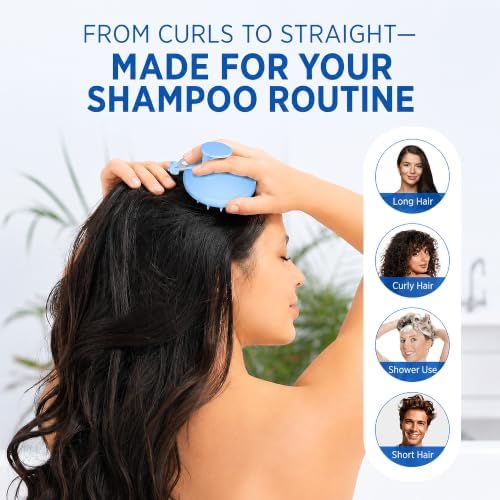 Roycederm Scalp Massager Brush Hair Scrubber – Soft Silicone Shampoo Brush for Scalp Cleansing & Massage – Wet or Dry Use - Image 6
