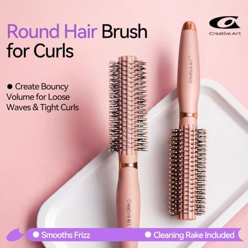 Round Brush for Curls, Styling Hairbrush for Volume, Curling & Smoothing - Image 3