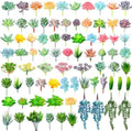 Yunsailing 80 Pcs Artificial Faux Mini Succulent Plants, Lovely by Yunsailing