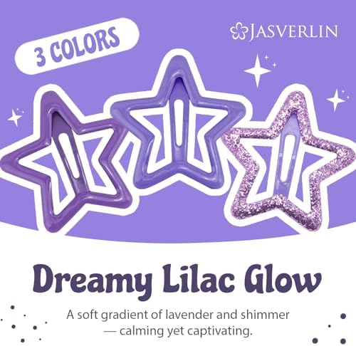 JASVERLIN 36 Pcs Star Hair Clips, Y2K Cute Purple Hair Accessories - Image 4
