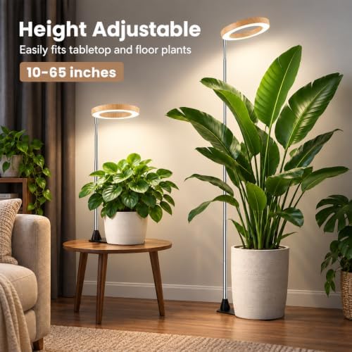 Lordem 2-in-1 Grow Light with Stand for Indoor Plants,Timer - Image 2