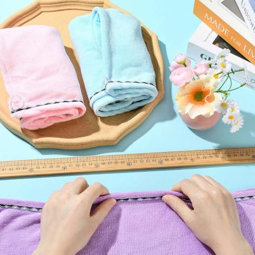 3Pcs Microfiber Hair Towel Wrap Quick Dry Soft Hair Turban for Women - Image 4
