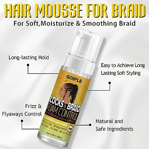 Edge Control Wax for Women Strong Hold Non-greasy Smoother Gel, Styling for Black Hair No Flaking, White Residue, Braiding Braid Mouss Shine and Smooth - Image 2