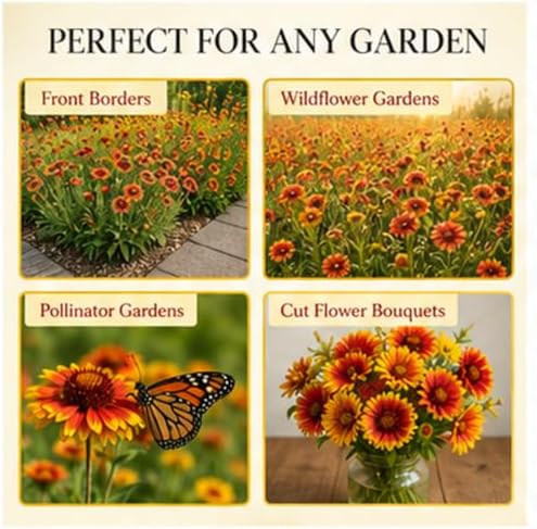 Blanketflower Gaillardia Seeds (Gaillardia aristata) – 500+ Non-GMO Heirloom Seeds by Isla’s Garden Seeds, Vibrant Perennial Wildflowers, Attracts Butterflies & Bees, Drought-Tolerant & Easy to Grow - Image 6