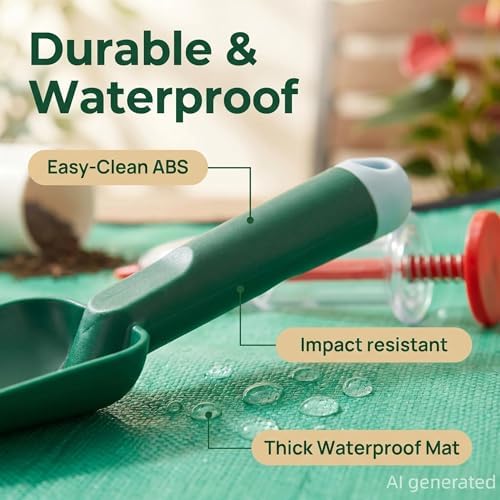 Bonsai Tools Kit 10Pcs Indoor & Outdoor Gardening Tool Potting Mat - Image 5