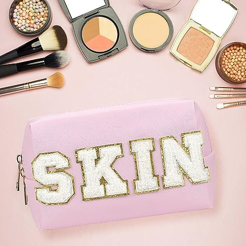 Skincare Bag, Preppy Stuff Travel Toiletry Makeup Bag for Girl Women - Image 4