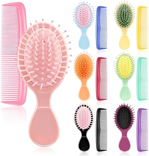 HOFASON 14 Pcs Toddler Kids Girls Bulk Mini Wet Hair Brush Travel Combs Set by HOFASON