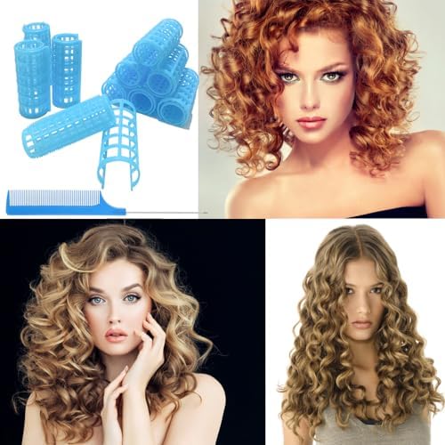 24PCS Plastic Snap-On Self-Grip Heatless Hair Curlers Set, 2.0cm/0.8in - Hairstyling Tools for DIY or Salon - Image 5