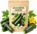 30 Zucchini Seeds for Planting, Bush-Type Green Summer Squash by Unknown