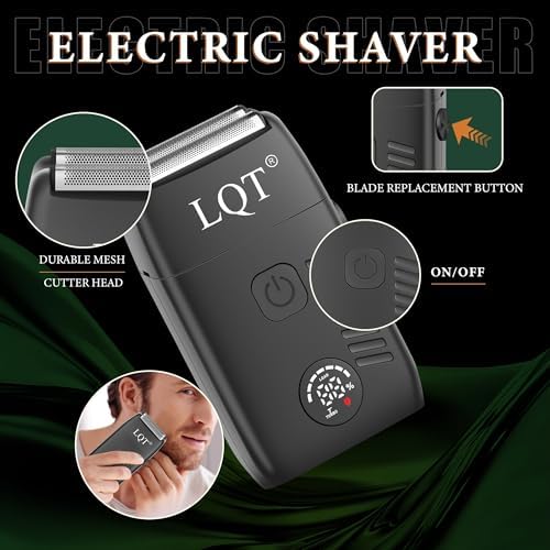 Hair Clippers for Men Professional, Beard Trimmer Kits & Sets, Electric Shavers, Hair Clippers & Trimmer Ceramic T-Blade, for Barber,for Men (Black) - Image 4