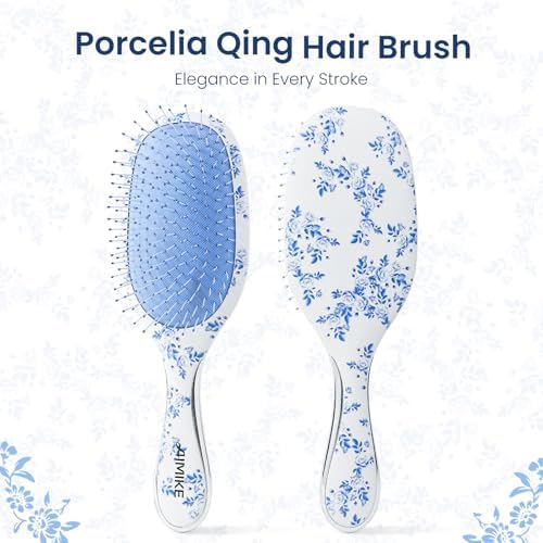 AIMIKE Porcelia Detangler Brush for Fine Hair, Paddle Hair Brush for Women - Image 2