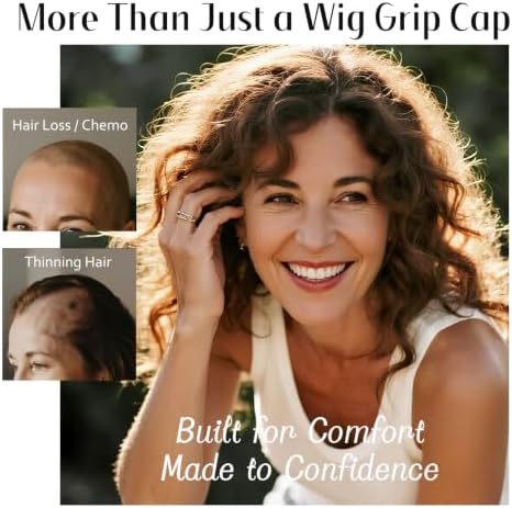 Dreamlover Wig Grip Cap for Glueless Wig, Wig Cap with Grip Band, Brown - Image 4