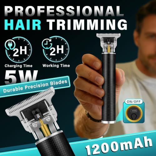 Hair Clippers for Men with LED Power Display, 4-Piece Grooming Kit - Image 3