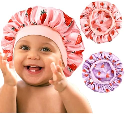 YANIBEST 2 Pcs Baby Satin Bonnet for Sleeping, Toddler, Kids by yanibest