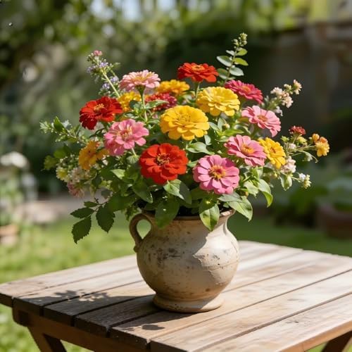 Zinnia Elegans Seeds for Planting Outdoor, 1000 Annual Gardens Flower Seeds - Image 6