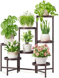 7 Tier Large Plant Stand Indoor Outdoor, 10 Inch Tray, Bronze by iDavosicly