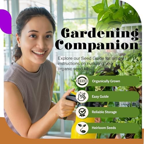 Ark Seed Kits-Organic 30 Heirloom Varieties, Over 10,000 Non-GMO Seeds Including Zucchini, Watermelon, Bell Pepper & More–Grow Assorted Fruits, Vegetables, & Herbs for a Thriving Home Garden - Image 5