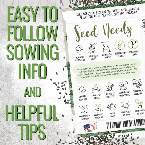 Seed Needs Horehound Seeds to Plant an Herb Garden - 10 Packs - Image 4