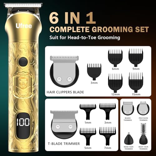 Ufree Hair Clippers for Men, Beard Trimmer, Foil Shaver 3-in-1 Grooming Kit - Image 5