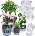 MIXC 16 Pcs 10/8/6.5/5in Self Watering Pots for Indoor Plants with Drainage by MIXC