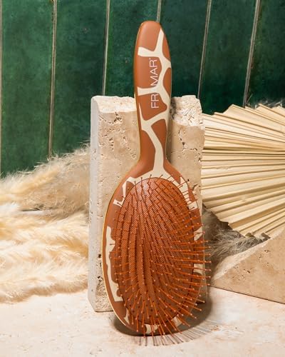 FRAMAR Wet Hair Brush Detangler, Detangling Hairbrush For Women – Giraffe - Image 3