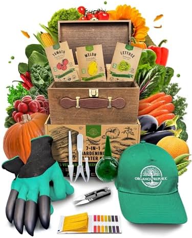 75 Vegetable & Greens Seeds Variety Pack, Garden Seed Starter Kit - Over 44,700 Non-GMO Heirloom Seeds for Planting Vegetables and Greens, Seed Box with Gardening Supplies, Gardening Gifts by OrganoRepublic