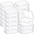 Jetec 18 Pieces Small Clear Plastic Storage Box, 1.7 x 1.7 x 0.8 Inch by Jetec