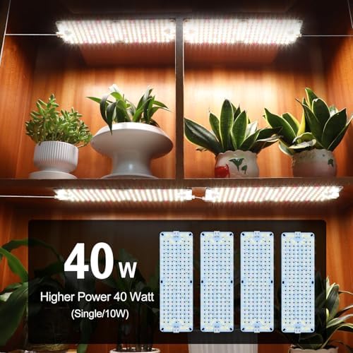 4 Pack Flat Grow Lights for Indoor Plants, Seed Starting, Veg - Image 4