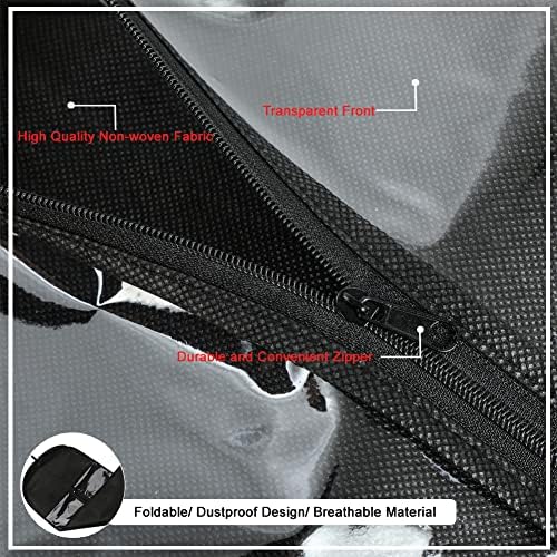 Hair Extension Holder, Extra Long Wig Storage Bag with Hanger for Multiple Wigs Hairpieces, Portable Wig Bags Storage Style Hair Travel Hair Extensions Bag (31.5 Inch, 1Pcs Black) - Image 5