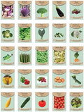 Set of 25 Super Food Seed Packets – Ultimate High-Yield, Nutrient-Dense Vegetable Varieties for Healthy Home Gardens – Non-GMO, Heirloom Seeds by FreedomFarms